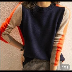 Color block sweater